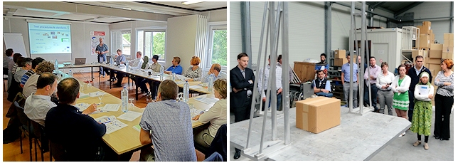 Seminar at Belgian Packaging Institute
Thursday, June 13, Lansmont cooperated with the Belgian Packaging Institute (BPI), located in Brussels, to host a one-day seminar, titled “Behavior of Packages During Transport; Field-to-Lab® Simulations Test Procedures & Standards”. Twenty attendees from various companies and European locations attended, participating in discussions associated with field measurement, product testing and distribution simulation testing. Eric Joneson and Bart Feys represented and presented on behalf of Lansmont, while Mr. Philip De Schepper presented on behalf of BPI.
The Belgian Packaging Institute is chartered to promote the rational use of packaging. It functions at the service of the authorities and the industry in the field of legislation, information and education.
